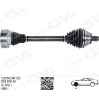 AKS ÖN SOL GOLF PLUS 1.9TDI 05- GOLF V 1.9TDI 03- GOLF VI 2.0TDI 08- TORURAN 1.9TDI 03-