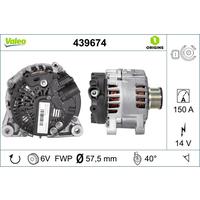 ALTERNATÖR 14V 150A PARTNER-BERLINGO-P206-P207-P307-C2-C3-C4-EXPERT-JUMPY-BOXER-JUMPER-DUCATO 1.6HDI-2.0HDI 439502