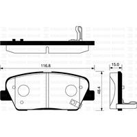 ARKA BALATA DİSK HYUNDAI SANTAFE-GENESIS 06 /KIA SORENTO 09