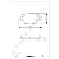 ARKA BALATA FIRST MONDEO 1.8-2.0-2.5 00-07 JAGUAR XTYPE 2.0-2.5-3.0 01-09