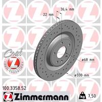 ARKA FREN AYNASI TOUAREG 3.0TDI 17 A4-A5 1.8 TFSI-2.0 TDI 08 A6 2.0 TFSI-2.8 FSI 11 330x22x5xHVLI DELİKLİ -986479750-986479C86-DF6175S