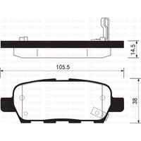 ARKA FREN BALATA NISSAN X-TRAIL 2.0L QR20 T30 01-07