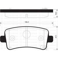 ARKA FREN BALATA OPEL INSIGNIA 1.6L 1.6L T 1.8L 2.0L CDTI 08- / SAAB 9.5 10- / MALIBU 2.0LD 2.4L 12-