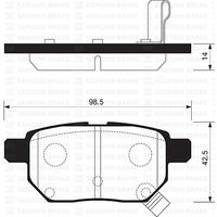 ARKA FREN BALATA TOYOTA AURIS. COROLLA 1.6L 1ZR-FE ZRE151 07-11 / 1.33L 1NR-FE NRE150 6 vites 10->