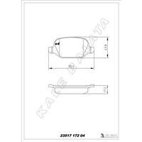 ARKA FREN BALATASI ALFA ROMEO MITO 09 FIAT LINEA 09 1.3JTD 1.4TJET 1.6JTD FİŞSİZ