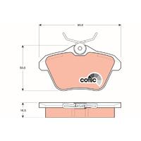 ARKA FREN BALATASI ALFA ROMEO 156 97 05 166 98 07 164 93 98 LANCIA KAPPA 95 01
