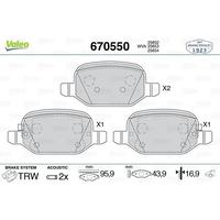 ARKA FREN BALATASI FIAT 500L 12> 0.9 1.3DMTJ 1.4 1.6D MTJ