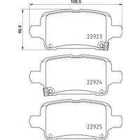 ARKA FREN BALATASI OPEL INSIGNIA B 17>16 16 INÇ