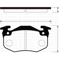 ARKA FREN BALATASI PEUGEOT P106 96>04 P205 87>98 P206 00>09 P306 97>01 P309 89>93 CITROEN SAXO 96>04 XSARA 97>05 ZX 92>97 RENAULT R9-R19- MGN I-CLIO I