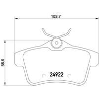 ARKA FREN BALATASI PEUGEOT P3008 09 16 P5008 09 17 P508 10 18 P308 GTI-RZC 10 14 CITROEN C4 09 16 DS4-DS5 11 15