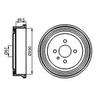 ARKA KAMPANA ASTRA G 98 09 COMBO C 01 11 ASTRA F SW 91 98 230x265x57x69x4DL 93189219