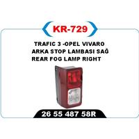 ARKA SİS LAMBASI SAĞ TRAFIC 3 -OPEL VIVARO
