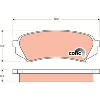 BALATA ARKA DİSK LEXUS LX 4.7 98-08 TOYOTA LAND CRUISER J10 4.2-4.7 98-07