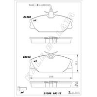 BALATA ÖN 25-ESPACE II-MEGANE I-LAGUNA I-SCENIC-SAFRANE I-II-SPORT SPİDER 93 -