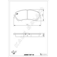 BALATA ÖN QASHQAI II SUV-X-TRAIL III-ROGUE II SUV 13 -