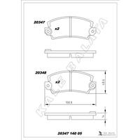 BALATA ÖN R4-R5-R6-R7-R14-R15-R16-R17-R18-R20-RODEO-TOROS 70 -