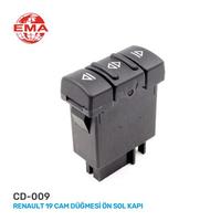 CAM AÇMA ANAHTARI SOL RENAULT 19 - MASTER TEKLİ