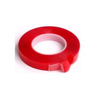 ÇİFT TARAFLI BANT 25mm x 5mt KIRMIZI ŞEFFAF