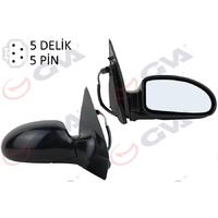 DIŞ DİKİZ AYNASI ELEKTRİKLİ ISITMALI SAĞ FOCUS I 98 04 ELEKTRİKLİ ISITMALI KONVEKS 5 FİŞ VM-319EHR