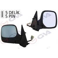 DIŞ DİKİZ AYNASI SAĞ BERLINGO-PARTNER 97 ELEKTRİKLİ ISITMALI ASTARLI KONVEKS 5 FİŞ VM-118EHPR