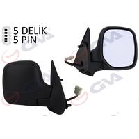 DIŞ DİKİZ AYNASI SAĞ BERLINGO-PARTNER 97 ELEKTRİKLİ ISITMALI KONVEKS 5 FİŞ VM-118EHR
