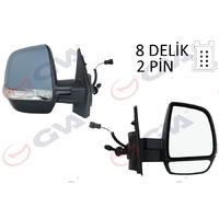DIŞ DİKİZ AYNASI SAĞ DOBLO 11 OPEL COMBO D 12 18 MEKANİK SİNYALLİ ASTARLI ÇİFT CAM KONVEKS VM-669PR