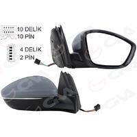 DIŞ DİKİZ AYNASI SAĞ ELEKTRİKLİ ISITMALI SİNYALLİ KATLANIR SENSÖRLÜ ASTARLI Ç.AYDINLATMALI KONVEKS 208 19- CORSA F 19- 10H10P 4H2P