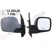 DIŞ DİKİZ AYNASI SAĞ KANGOO 08 ELEKTRİKLİ ISITMALI ASTARLI SENSÖRLÜ KONVEKS VM-6131EHPSR