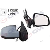 DIŞ DİKİZ AYNASI SAĞ LOGAN SANDERO-MCV 12 ELEKTRİKLİ ISITMALI ASTARLI SENSÖRLÜ KONVEKS 7 FİŞ VM-6804EHPSR