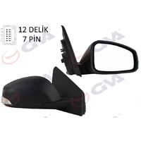 DIŞ DİKİZ AYNASI SAĞ MEGANE-FLUENCE 08 ELEKTRİKLİ ISITMALI SİNYALLİ KONVEKS 7 FİŞ VM-6138EHR