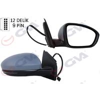 DIŞ DİKİZ AYNASI SAĞ MEGANE 15 ELEKTRİKLİ ISITMALI SİNYALLİ SENSÖRLÜ ASTARLI KONVEKS VM-6142EHPSR