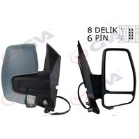 DIŞ DİKİZ AYNASI SAĞ TRANSİT CUSTOM V362 12> ELEKTİRİKLİ ISITMALI ASTARLI SİNYALLİ KONVEKS VM-6325EHPR 1766579-682BL5JA6
