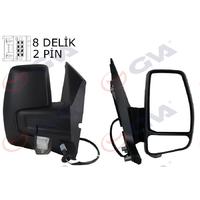 DIŞ DİKİZ AYNASI SAĞ TRANSİT CUSTOM V362 12 MEKANİK DESENLİ SİNYALLİ KONVEKS VM-6325R 1766579-682BL5JA6