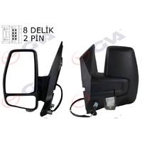 DIŞ DİKİZ AYNASI SAĞ TRANSİT CUSTOM V362 12 MEKANİK DESENLİ SİNYALLİ KONVEKS