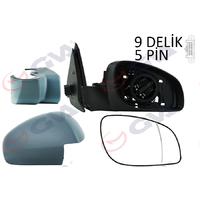 DIŞ DİKİZ AYNASI SAĞ VECTRA C 03 ELEKTRİKLİ ISITMALI ASTARLI ASFERİK 5 FİŞ VM-966EHPR