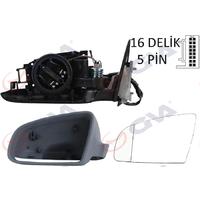 DIŞ DİKİZ AYNASI SOL A3 03 ELEKTRİKLİ ISITMALI 3 KAPILI ASTARLI ASFERİKLI 5 FİŞ VM-011EHAL