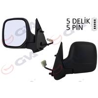 DIŞ DİKİZ AYNASI SOL BERLINGO-PARTNER 97 ELEKTRİKLİ ISITMALI KONVEKS 5 FİŞ VM-118EHL