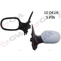 DIŞ DİKİZ AYNASI SOL CLIO 98 ELEKTRİKLİ ISITMALI ASTARLI ASFERİK 5 FİŞ VM-135EHPAL