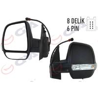 DIŞ DİKİZ AYNASI SOL DOBLO 11&gt; ELEKTRİKLİ ISITMALI SİNYALLİ ÇİFT CAM KONVEKS 6 FİŞ VM-669EHPL