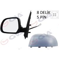 DIŞ DİKİZ AYNASI SOL DOKKER-LODGY 12 ELEKTRİKLİ ISITMALI ASTARLI KONVEKS 5 FİŞ VM-6803EHPL