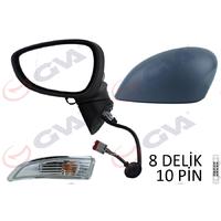 DIŞ DİKİZ AYNASI SOL FIESTA 12 ELEKTRİKLİ ISITMALI KATLANIR SİNYALLİ ASTARLI ASFERİK 10 FİŞ VM-6326NEBAL 1531440