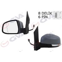DIŞ DİKİZ AYNASI SOL FOCUS 08 ELEKTRİKLİ ISITMALI SİNYALLİ ASTARLI ASFERİK 6 FİŞ VM-6304EHPAL