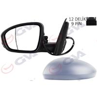 DIŞ DİKİZ AYNASI SOL MEGANE 15 ELEKTRİKLİ ISITMALI KATLANIR SİNYALLİ ASTARLI ASFERİK VM-6142EBFPAL