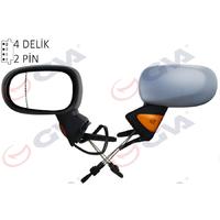 DIŞ DİKİZ AYNASI SOL MODUS 04 MEKANİK SİNYALLİ ASTARLI ASFERİK VM-120PAL