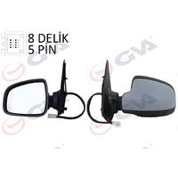 DIŞ DİKİZ AYNASI SOL SANDERO STEPWAY 12 ELEKTRİKLİ ISITMALI ASTARLI KONVEKS SENSÖRSÜZ VM-6804EHPL