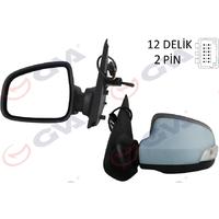 DIŞ DİKİZ AYNASI SOL SYMBOL-SANDERO 13 1 MEKANİK SİNYALLİ ASTARLI KONVEKS 2 FİŞ VM-6129PL