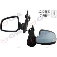 DIŞ DİKİZ AYNASI SOL SYMBOL-SANDERO 13 ELEKTRİKLİ ISITMALI SİNYALLİ ASTARLI KONVEKS 7 FİŞ VM-6129EHPL