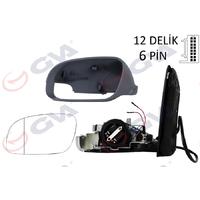 DIŞ DİKİZ AYNASI SOL TOURAN 03 ELEKTRİKLİ ISITMALI SİNYALLİ ASTARLI ASFERİK 6 FİŞ VM-374EHPR