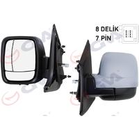 DIŞ DİKİZ AYNASI SOL TRAFIC-VİVARO 14 ELEKTRİKLİ ISITMALI ASTARLI ASFERİK 5 FİŞ VM-976EHPAL
