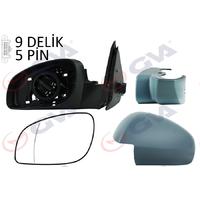 DIŞ DİKİZ AYNASI SOL VECTRA C 03 ELEKTRİKLİ ISITMALI ASTARLI ASFERİK 5 FİŞ VM-966EHPAL